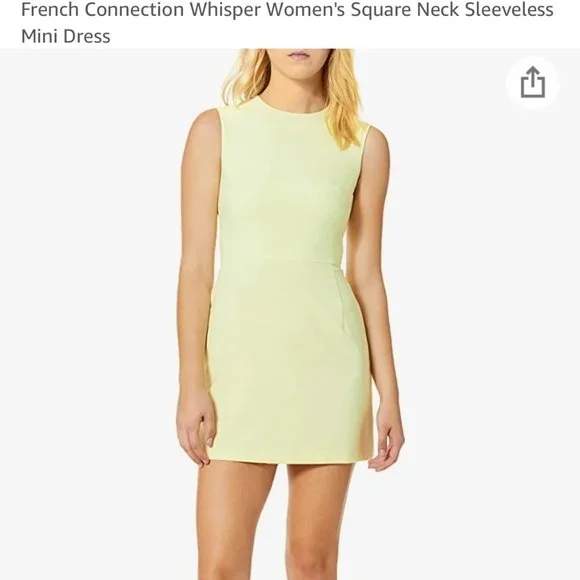 French Connection | Dresses | French Connection Yellow Mini Dress | Poshmark
